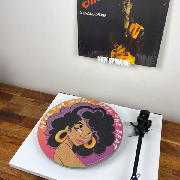 Hear the Music, Feel the Beat Cork Turntable Mat - Image 7