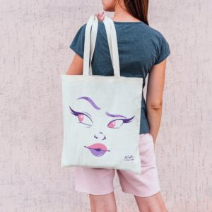 Lola Rainbow Face Tote