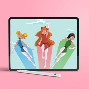 Powerpuff Girls Digital Wallpaper