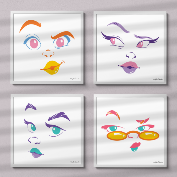 Rainbow Face Art Prints - Image 2