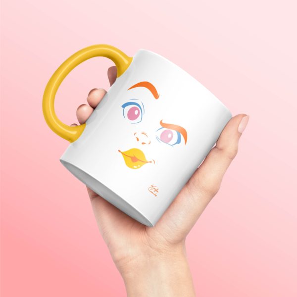 Honey x Thelma Rainbow Face Mug - Image 2