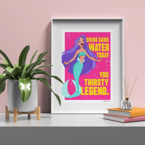 Drink Water Art Print - Image 3