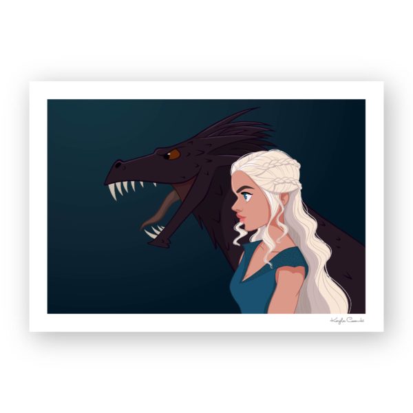 Mother of Dragons Art Print - Image 3
