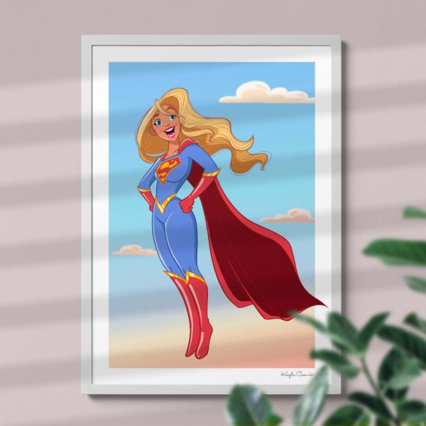 Supergirl Art Print - Image 2