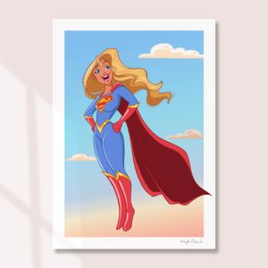 Supergirl Art Print